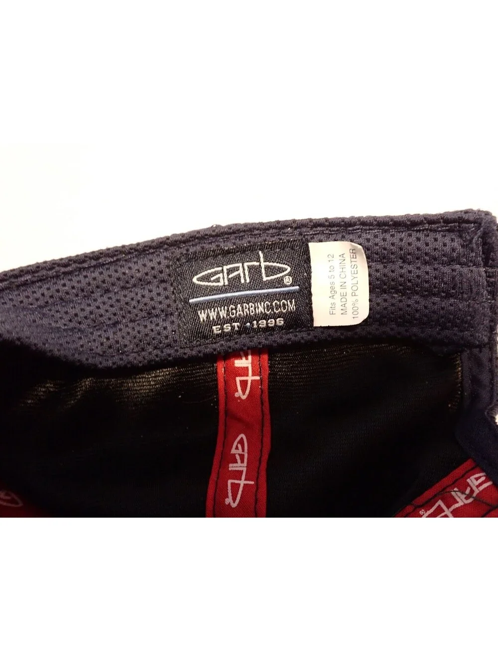 Garb Kids Baseball Golf Cap Hat Adjustable Ages 5-12 Navy Squirrel Embroidered